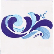 Декор Cevica Provenza Dec. Alicante Azul (Blanco)